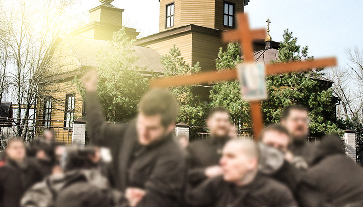 The invaders of UOC temples for some reason call themselves Orthodox Christians