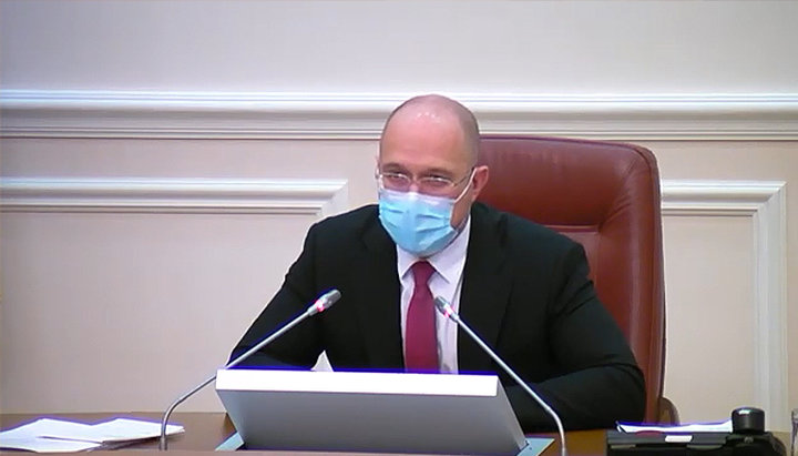 Prime Minister of Ukraine Denis Shmygal. Photo: a video screenshot from the YouTube-channel