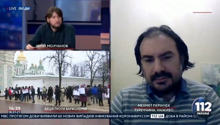 Mehmet Perincek on the air of the