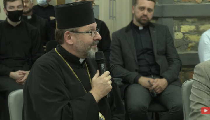Head of the UGCC Sviatoslav Shevchuk. Photo: a screenshot / YouTube /