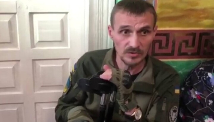 Ivan Valevsky, an AFU soldier. Photo: a video screenshot of the Telegram channel