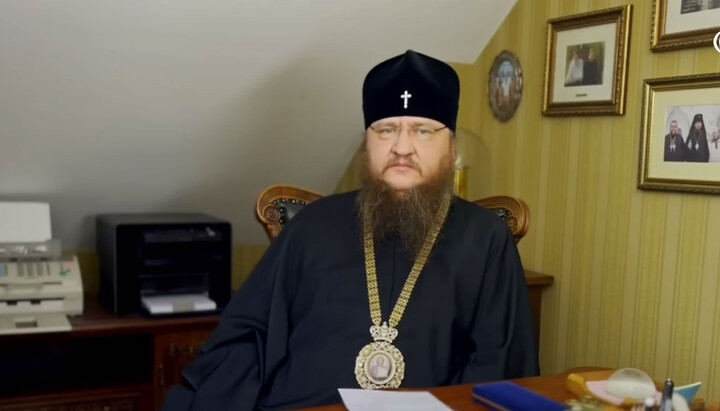 Metropolitan Feodosiy, head of the Cherkasy Eparchy of the UOC. Photo: a video screenshot of the YouTube channel