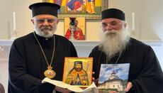 Met. Saba Welcomes Romanian Abbots to Antiochian Archdiocese Headquarters