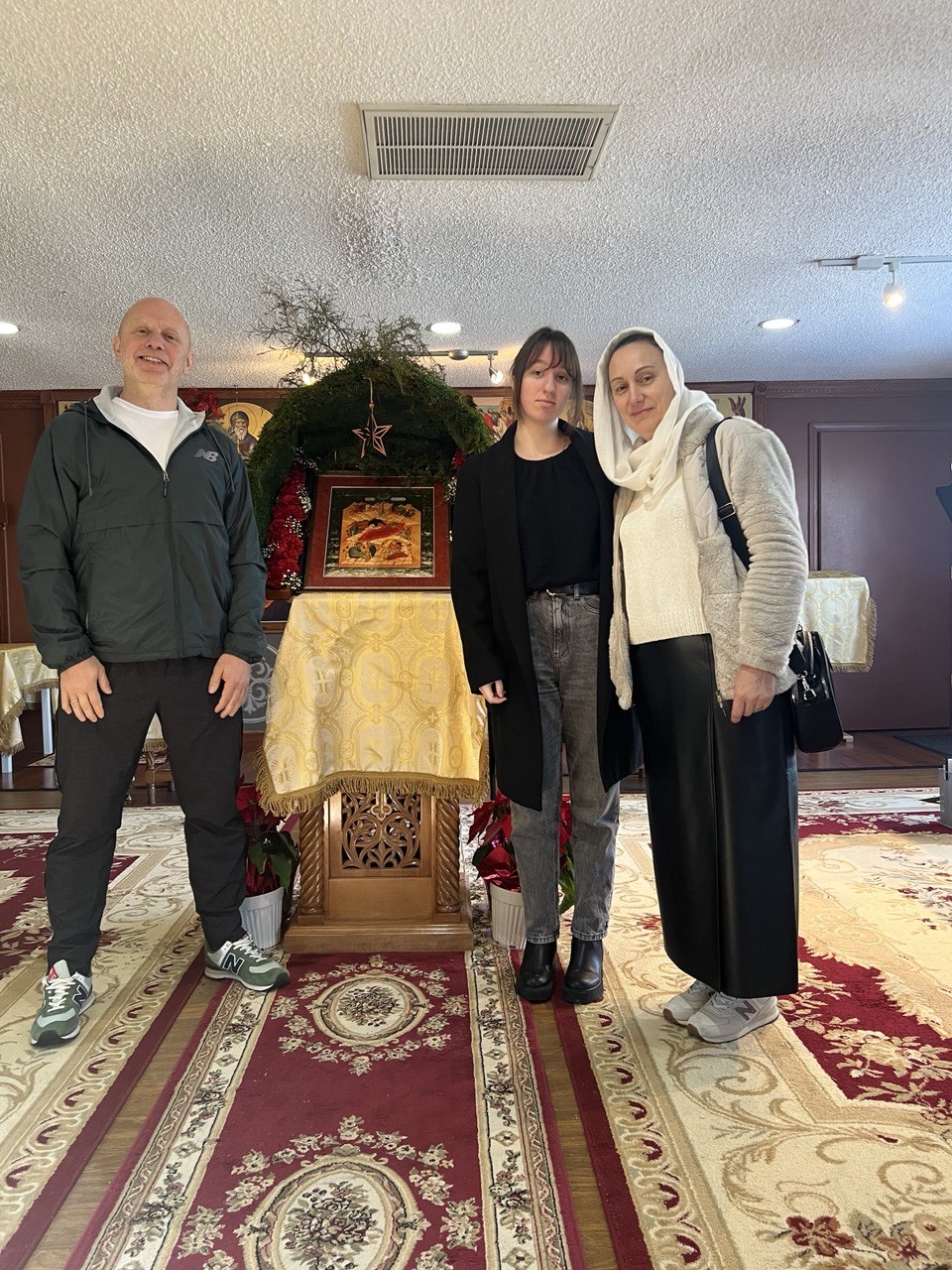The Grigorenko family at St. Anthony's Orthodox Church